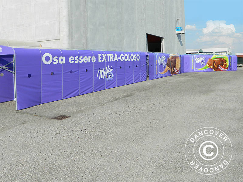 Tunel stadionowy, składany, 2,5x11,33x2,2m, Biały