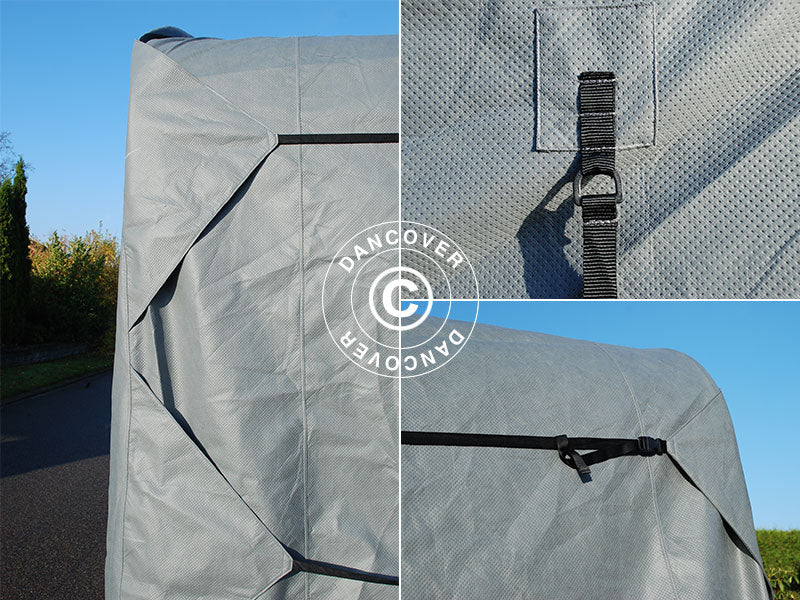 Pokrowiec na przyczepę kempingową, 5,8x2,5x2,25m, Szary