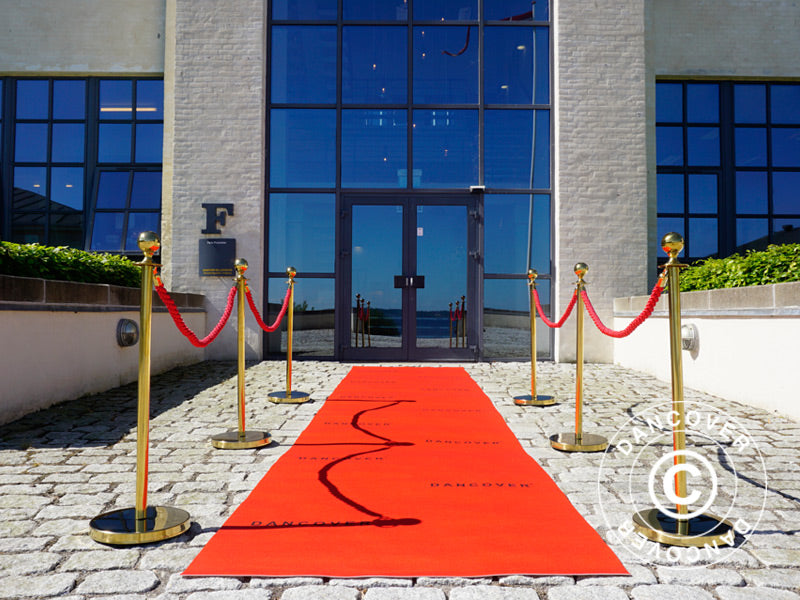 Czerwony dywan z nadrukiem, 1,2x6m