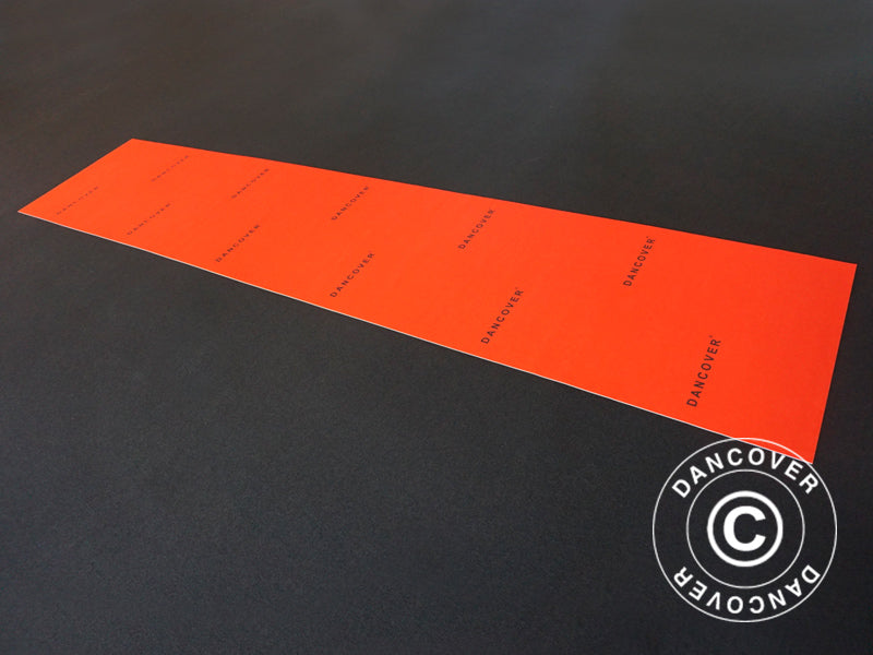 Czerwony dywan z nadrukiem, 1,2x6m