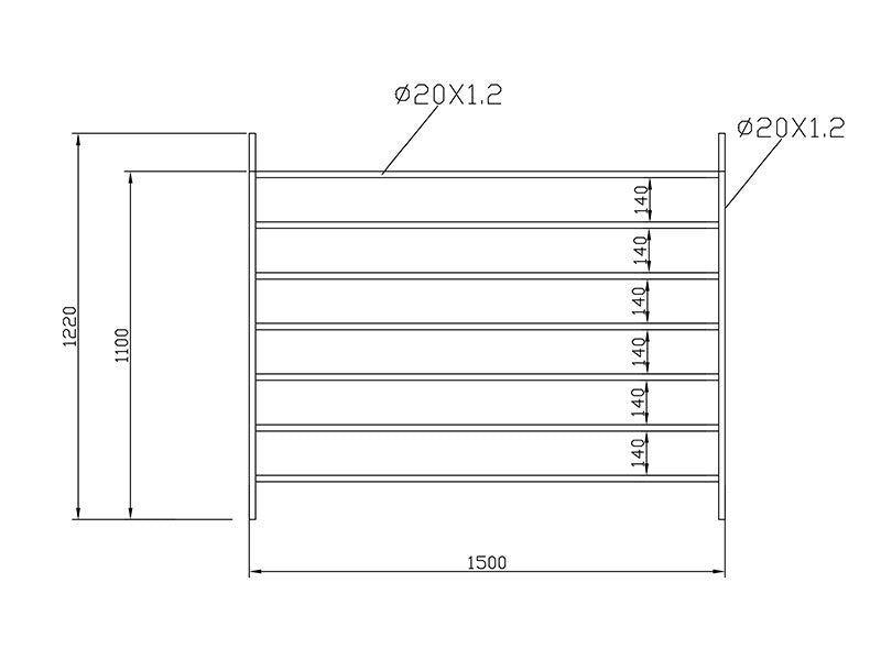 Rozszerzenie do zagrody dla zwierząt 1,5x1,22m, 2 szt., Srebrne