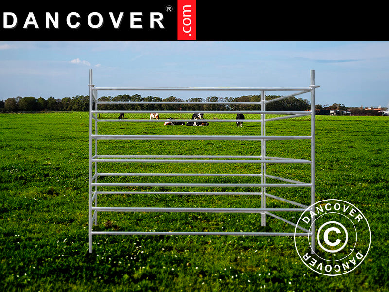 Zagroda dla zwierząt 1,5x1,22m, 4 szt., Srebrna