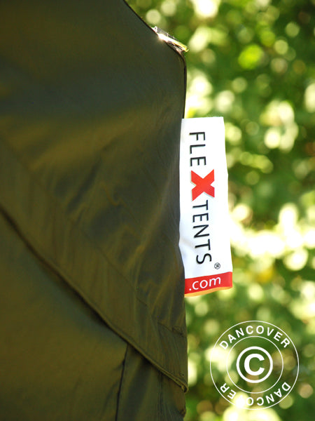 Namiot Ekspresowy FleXtents PRO 3x3m Czarny, mq 4 ściany boczne