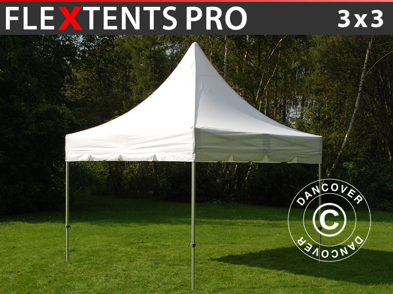 Namiot Ekspresowy FleXtents PRO Peak Pagoda 3x3m Biały