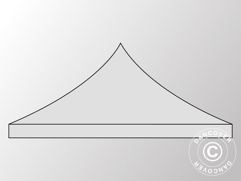 Poszycie dachowe dla Namiot ekspresowy FleXtents 3x6m, Srebrny