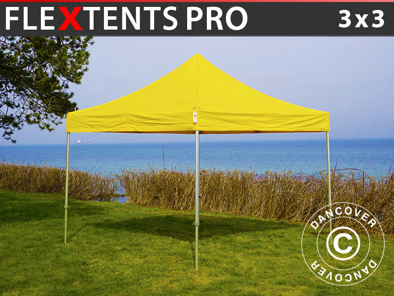 Namiot Ekspresowy FleXtents PRO 3x3m Zólty