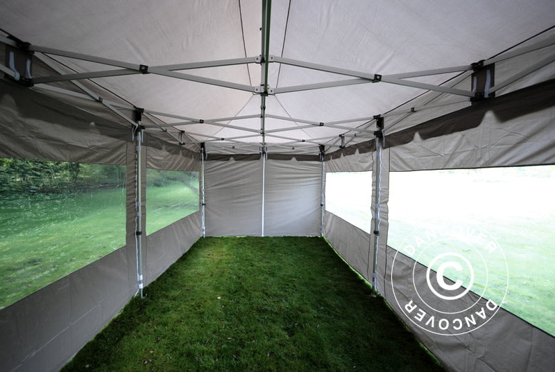 Namiot Ekspresowy FleXtents PRO "Peaked" 3x6m Latte, mq 6 ściany boczne