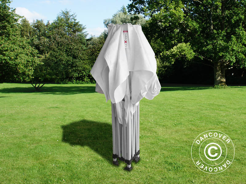 Namiot Ekspresowy FleXtents PRO "Peaked" 3x3m Biały, mq 4 ściany boczne