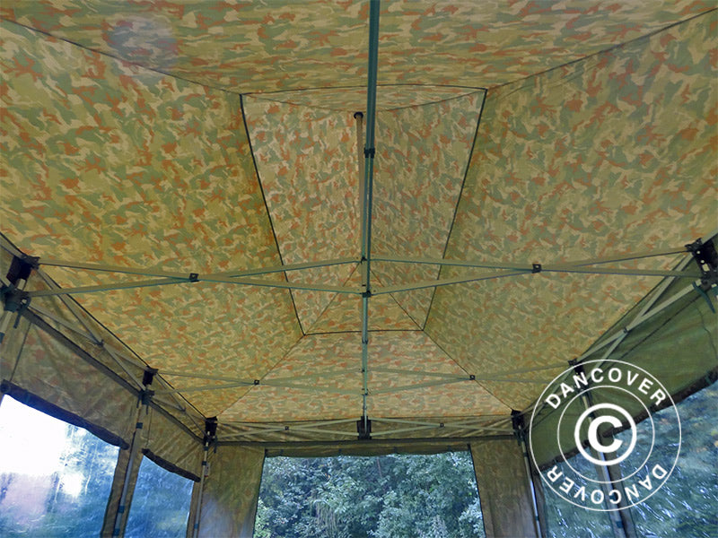 Namiot Ekspresowy FleXtents PRO 4x6m Kamuflaż/Wojskowy, mq 8 ściany boczne