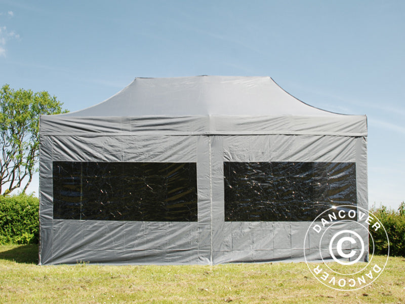 Namiot Ekspresowy FleXtents PRO 3x6m Szary, mq 6 ściany boczne