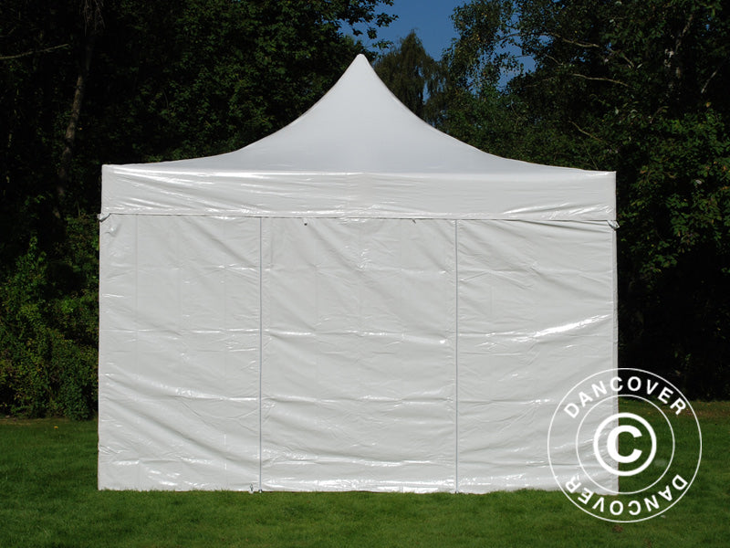 Namiot Ekspresowy FleXtents Xtreme 50 Heavy Duty 4x4m, Biały 4 ściany boczne