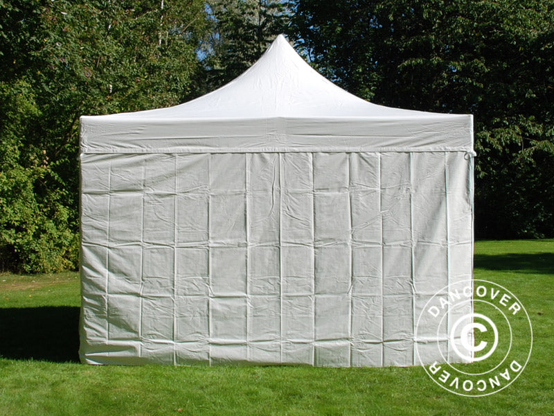 Namiot Ekspresowy FleXtents Xtreme 50 Heavy Duty 4x4m, Biały 4 ściany boczne