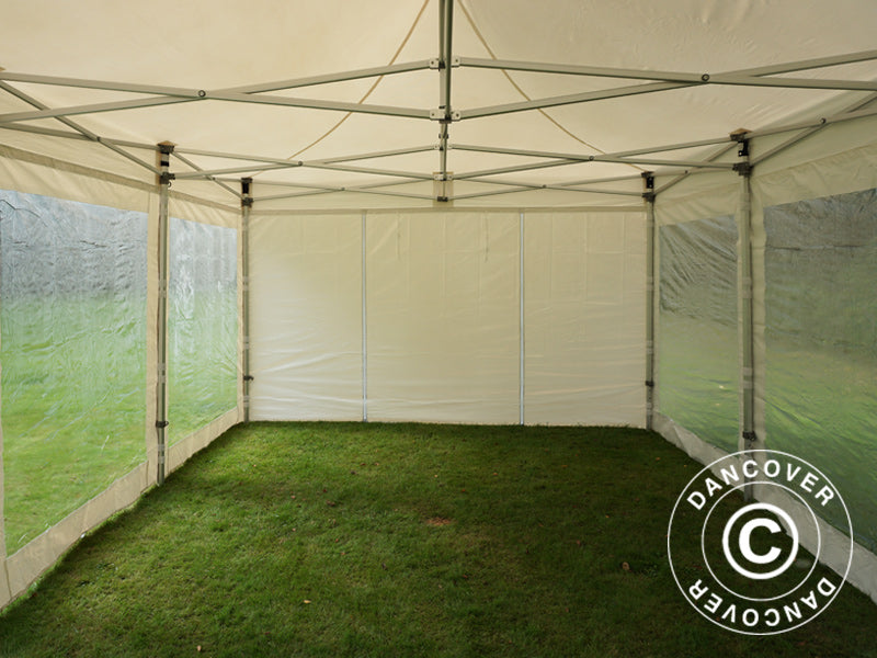 Namiot Ekspresowy FleXtents Xtreme 50 Heavy Duty 4x6m Biały, 8 ściany boczne