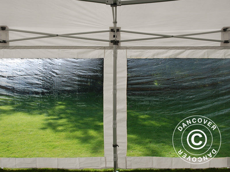 Namiot Ekspresowy FleXtents Xtreme 50 Heavy Duty 4x8m Biały, 6 ściany boczne