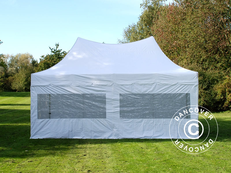 Namiot ekspresowy FleXtents PRO Peak Pagoda 3x6m Biały, mq 6 ściany boczne w zestawie