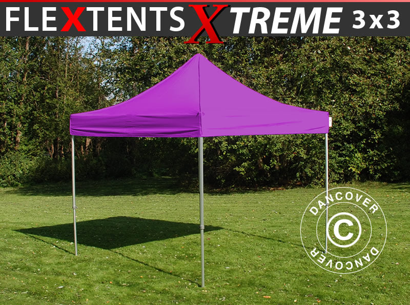 Namiot Ekspresowy FleXtents Xtreme 50 3x3m Fioletowy