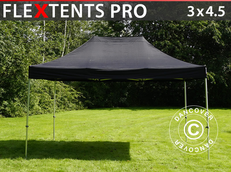 Namiot Ekspresowy FleXtents PRO 3x4,5m Czarny