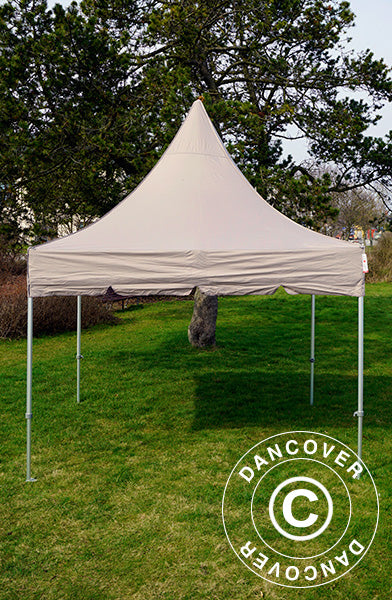 Namiot ekspresowy FleXtents PRO Peak Pagoda 3x3m Latte
