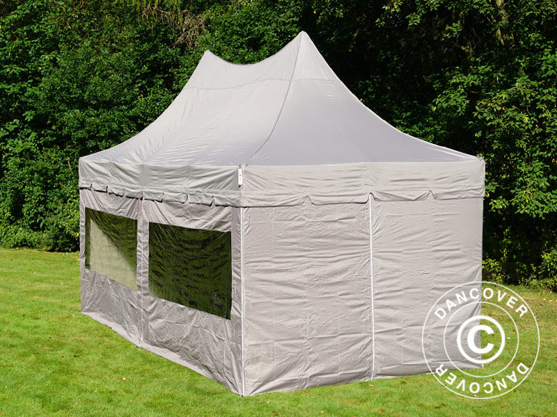 Namiot ekspresowy FleXtents PRO Peak Pagoda 3x6m Latte, mq 6 ściany boczne