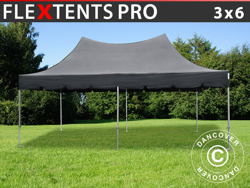 Namiot ekspresowy FleXtents PRO Peak Pagoda 3x6m Czarny