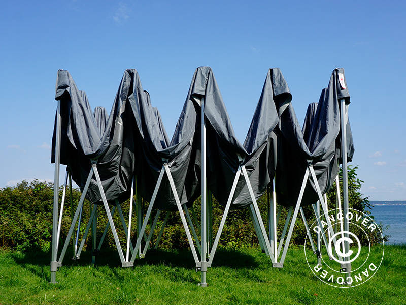 Namiot Ekspresowy FleXtents Xtreme 50 4x8m Szary, mq 6 ściany boczne