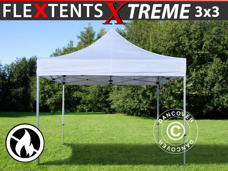 Namiot Ekspresowy FleXtents Xtreme 50 3x3m Biały, Ogniotrwale