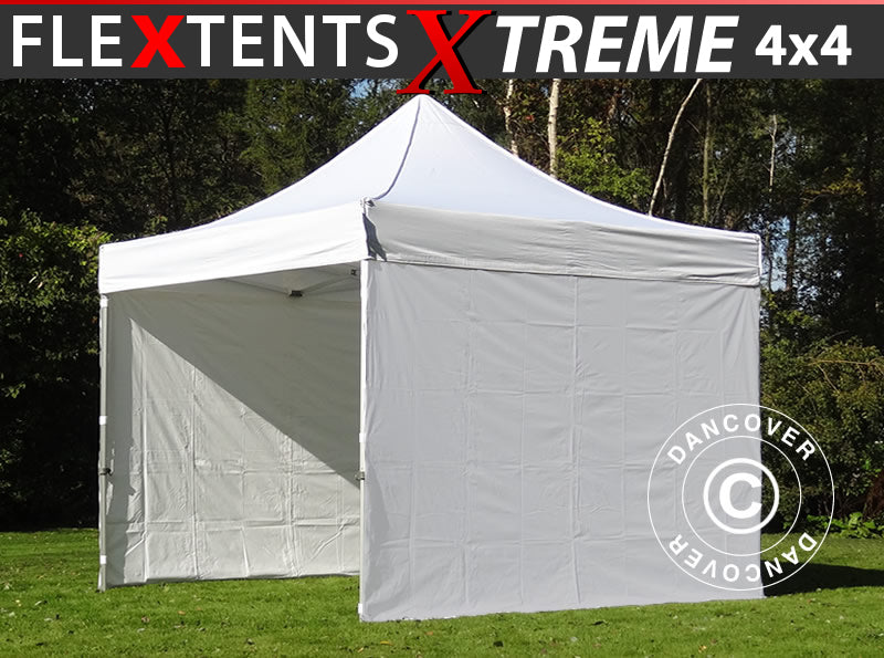 Namiot Ekspresowy FleXtents Xtreme 60 4x4m Biały, mq 4 ściany boczne