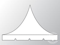 Poszycie dachowe dla Namiot ekspresowy FleXtents PRO Pagoda 4x4m, Biały