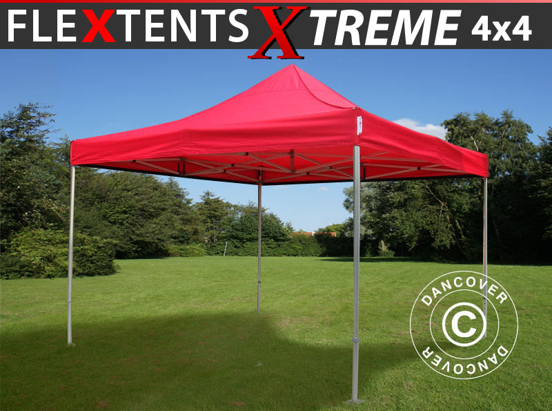 Namiot Ekspresowy FleXtents Xtreme 60 4x4m Czerwony