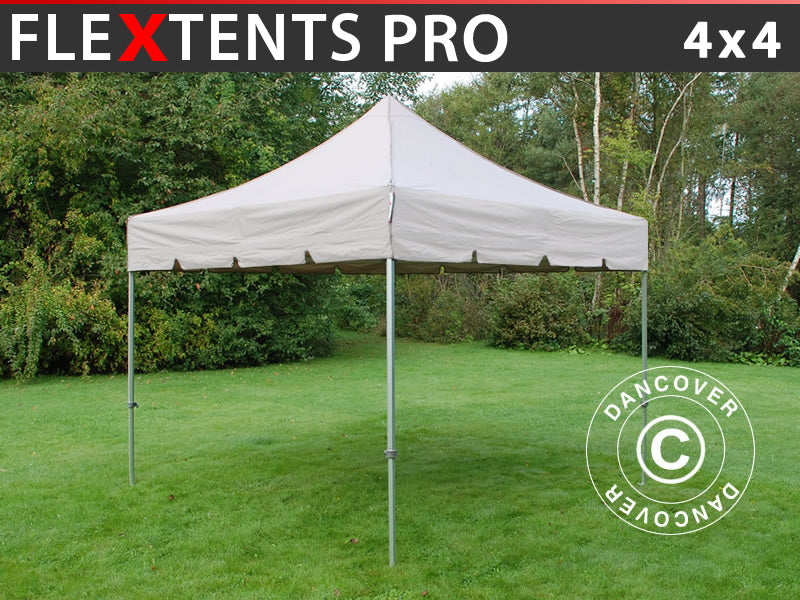Namiot Ekspresowy FleXtents PRO "Peaked" 4x4m Latte