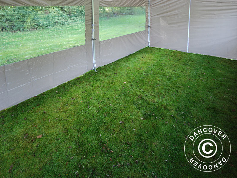 Namiot Ekspresowy FleXtents PRO "Peaked" 4x8m Latte, mq 6 ściany boczne