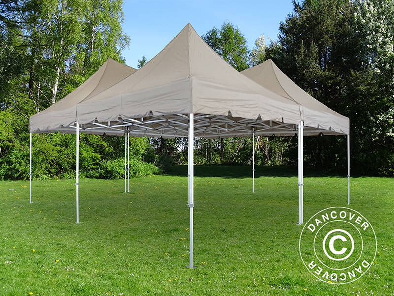 Namiot ekspresowy FleXtents PRO Peak Pagoda 6x6m, Latte