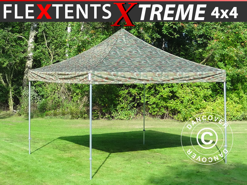 Namiot Ekspresowy FleXtents Xtreme 50 4x4m Kamuflaż/Wojskowy
