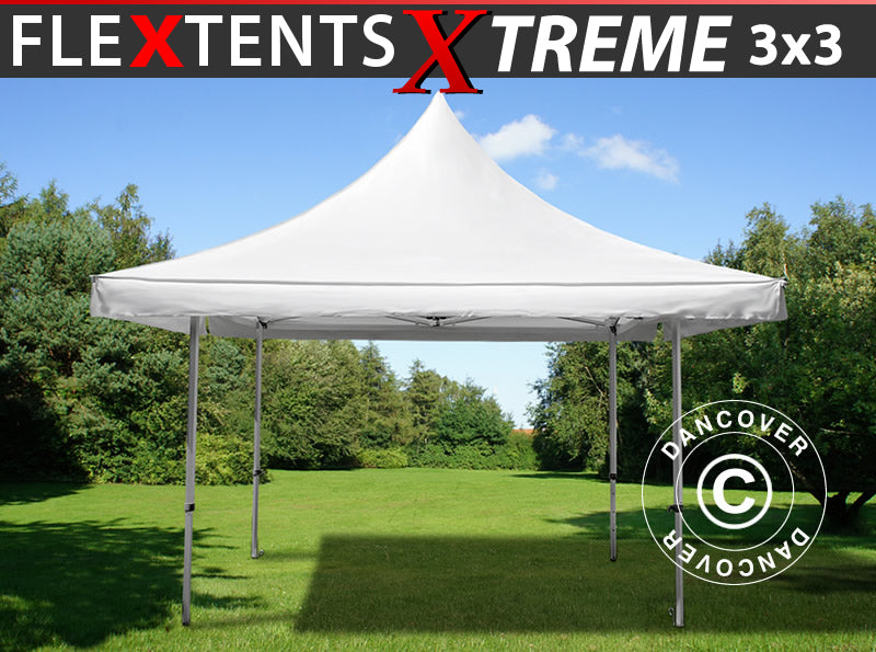 Namiot ekspresowy FleXtents Pagoda Xtreme 50 3x3m / (4x4m) Biały