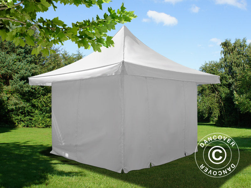 Namiot ekspresowy FleXtents Pagoda Xtreme 50 4x4m / (5x5m) Biały, mq 6 ściany boczne