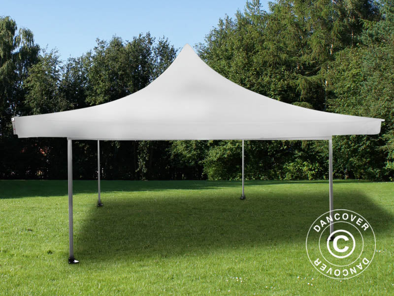 Namiot ekspresowy FleXtents Pagoda Xtreme 50 4x4m / (5x5m) Biały, mq 6 ściany boczne