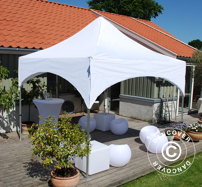 Namiot Ekspresowy FleXtents PRO "Arched" 3x3m Biały, mq 4 ściany boczne