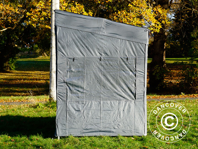 Namiot ekspresowy FleXtents PRO Trapezo 2x3m Szary, mq 4 ściany boczne