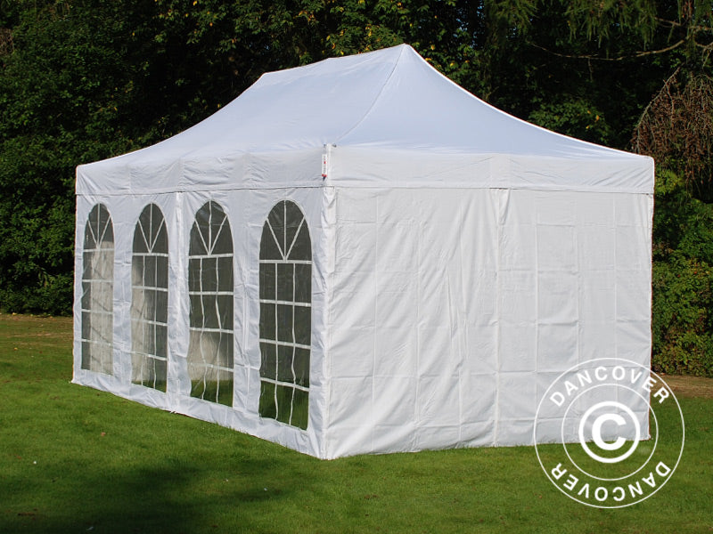 Namiot Ekspresowy FleXtents PRO Vintage Style 3x6m Biały, mq 6 ściany boczne