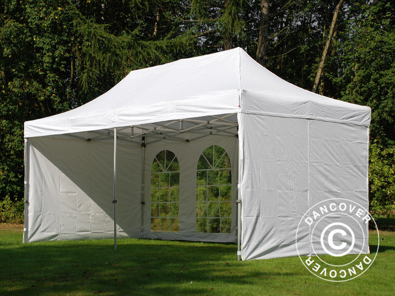 Namiot Ekspresowy FleXtents PRO Vintage Style 3x6m Biały, mq 6 ściany boczne