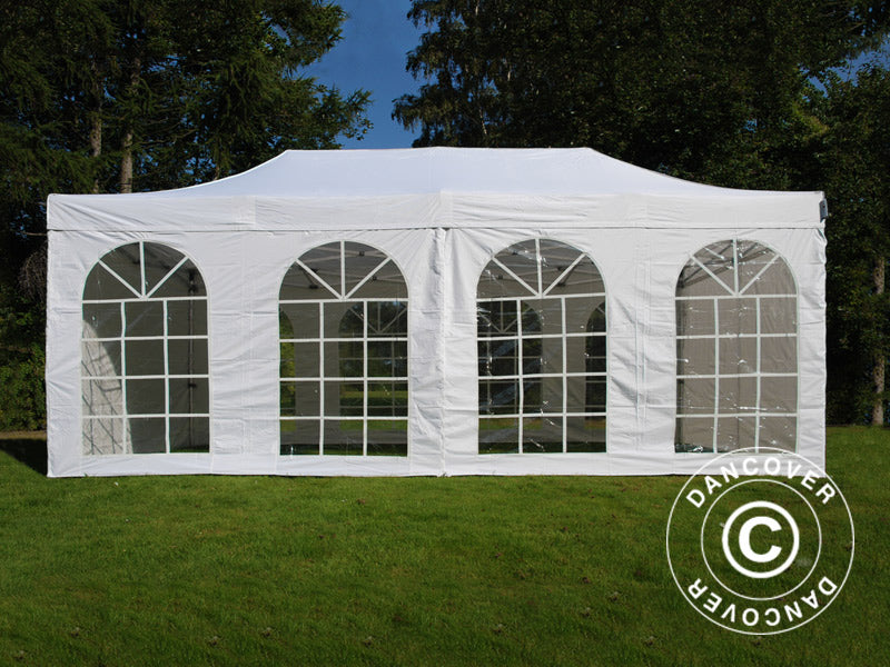 Namiot Ekspresowy FleXtents PRO Vintage Style 3x6m Biały, mq 6 ściany boczne