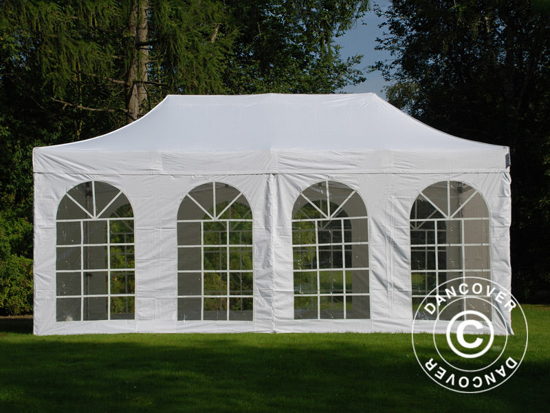 Namiot Ekspresowy FleXtents PRO Vintage Style 3x6m Biały, mq 6 ściany boczne