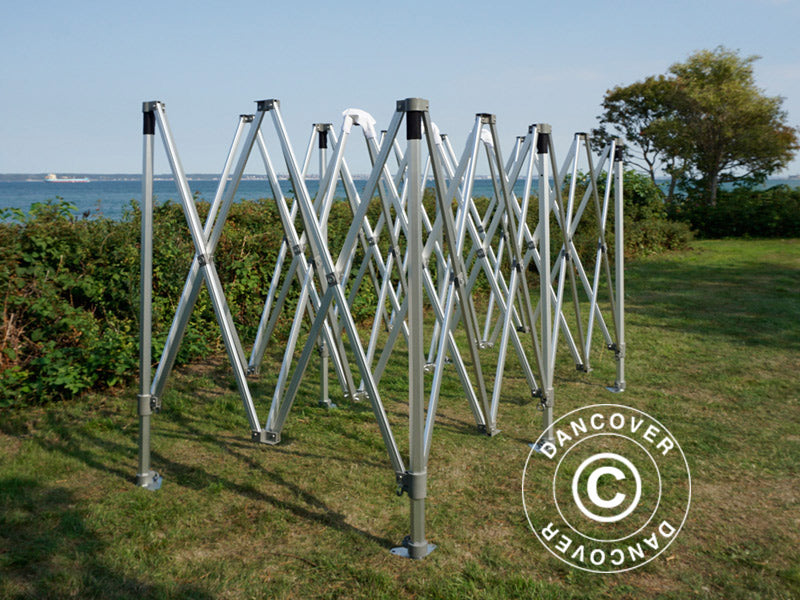 Namiot ekspresowy FleXtents PRO Trapezo 3x6m Szary, mq 4 ściany boczne