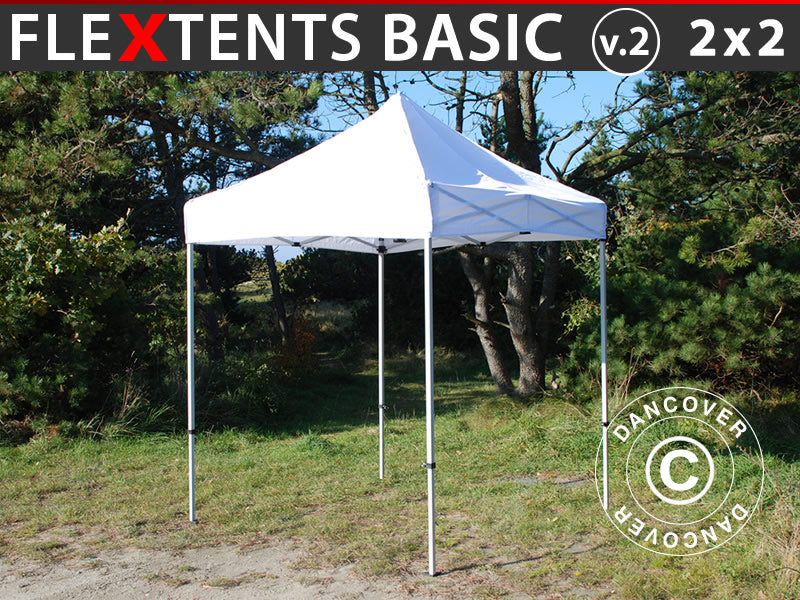 Namiot Ekspresowy FleXtents Basic v.2, 2x2m Biały