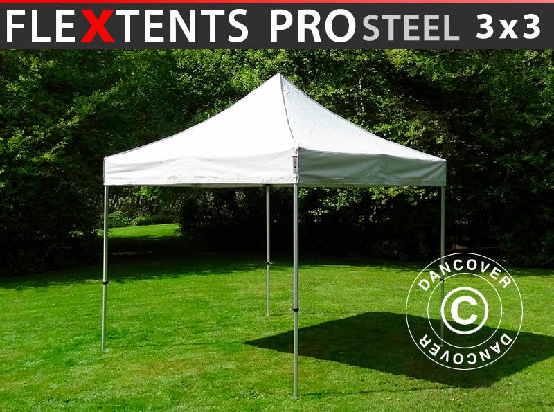 Namiot Ekspresowy FleXtents PRO Steel 3x3m Srebrny