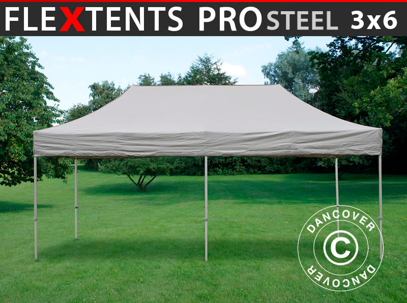 Namiot Ekspresowy FleXtents PRO Steel 3x6m Latte