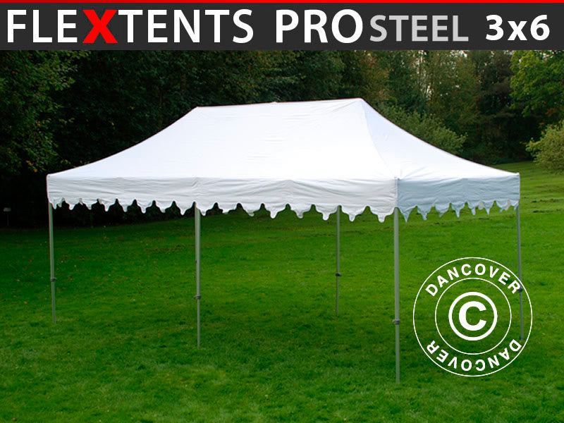 Namiot Ekspresowy FleXtents PRO Steel "Morocco" 3x6m Biały