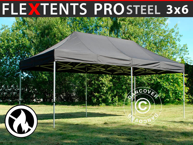 Flext. Pro Steel 3x6m Black Top+Frame B1 YU+GL
