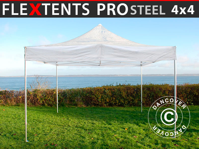 Namiot Ekspresowy FleXtents PRO Steel 4x4m Przezroczysty
