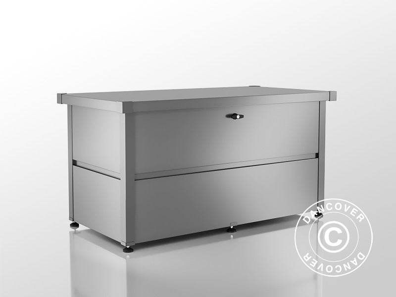 Metal Garden Box S 401L 0,65x1,35x0,69m Silver